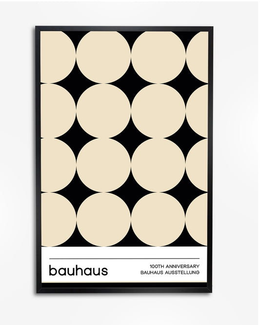 Poster "Bauhaus 20th Anniversary Golf Tournament" - Minimalistisch Design