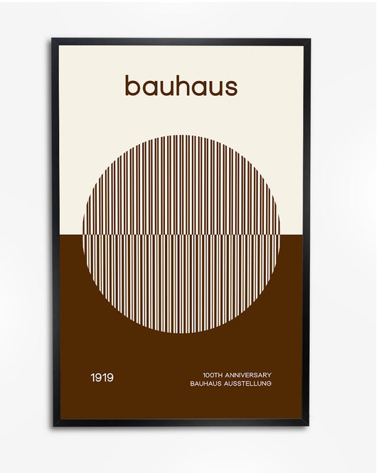 Poster "Bauhaus 20th Anniversary" - Minimalistisch & Elegant Design