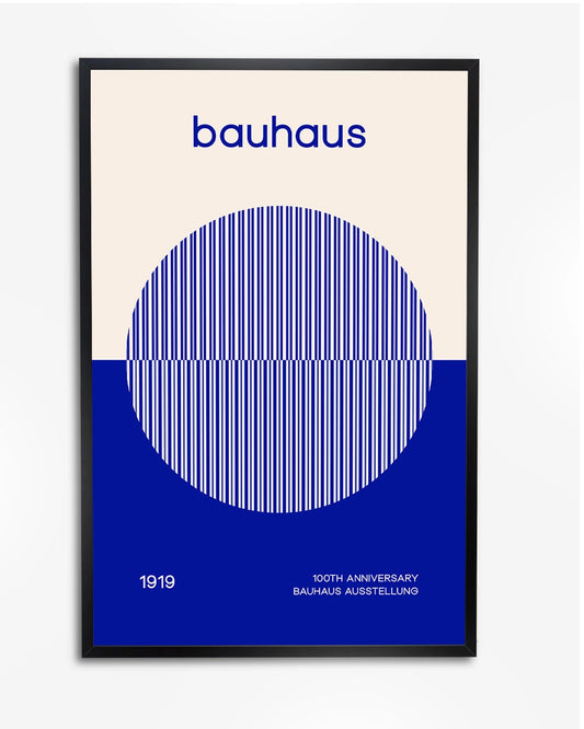 Poster "Bauhaus 20th Anniversary" - Minimalistisch en Geometrisch Design