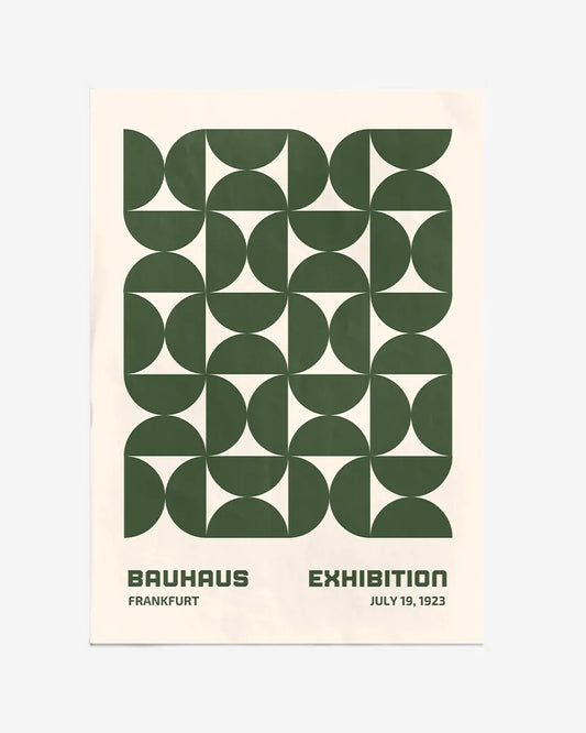 Bauhaus Poster – Frank Pakk Tentoonstelling, Minimalistisch Design