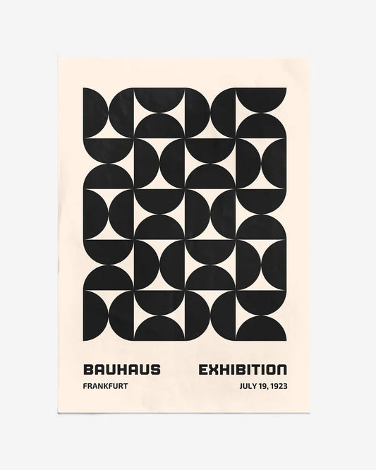 Bauhaus Poster – Geometrisch Ontwerp voor Tentoonstelling