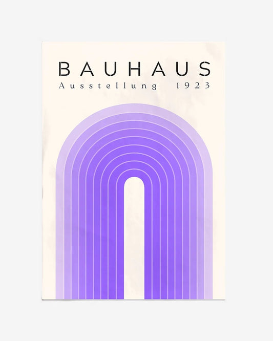 Bauhaus Poster – Elegante Typografie en Geometrische Vormgeving