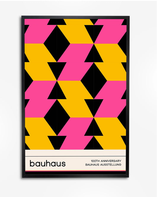 Poster "Bauhaus 20th Anniversary" - Minimalistisch & Geometrisch Design