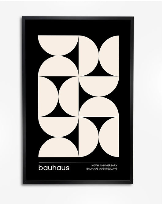 Bauhaus Poster Honderdjarig Jubileum - Minimalistisch Geometrisch Ontwerp