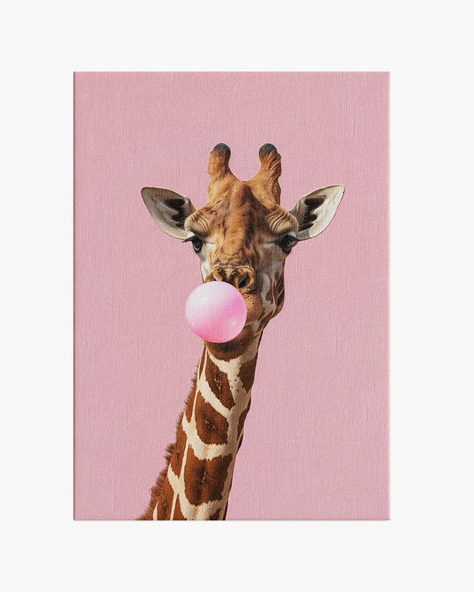 Giraffe - Kauwgom - Portret - Fotografisch