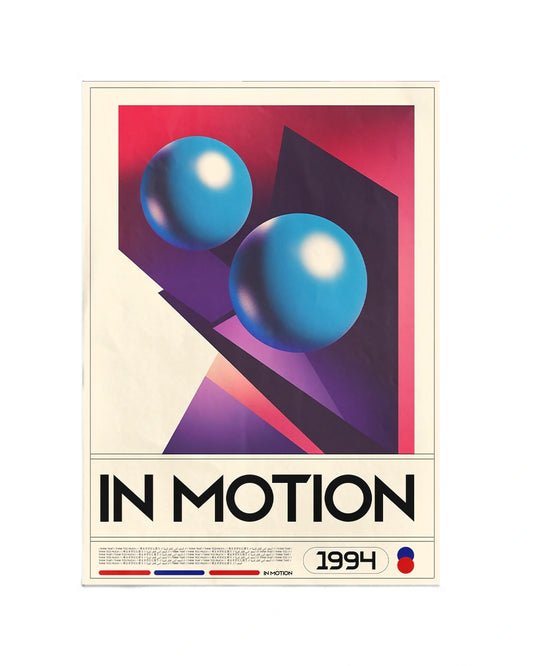 Poster - Abstract Art - In Motion - Modern