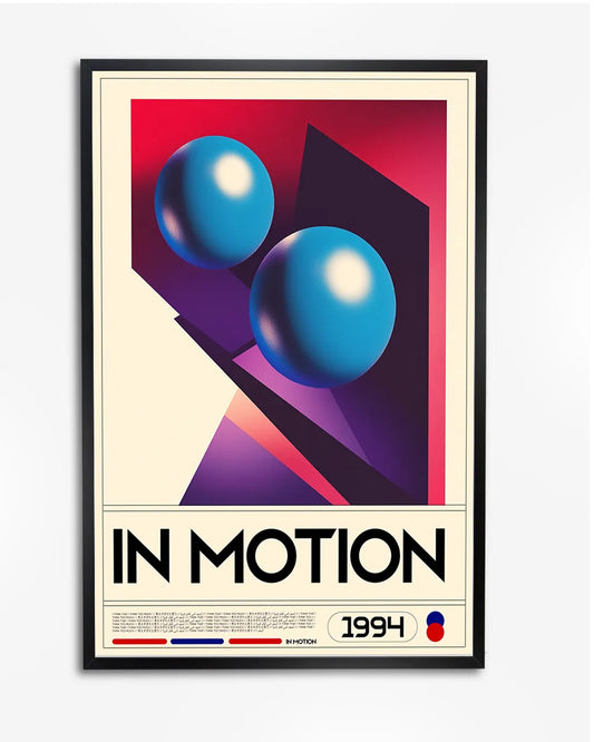 Poster - Abstract Art - In Motion - Modern