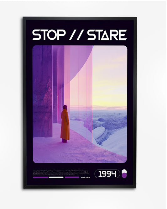 Poster - Abstract Art - Stop and Stare - Modern