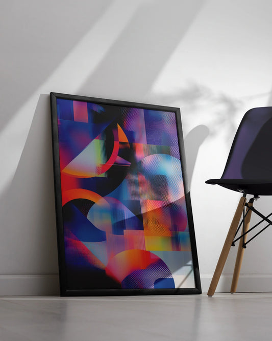 Poster - Abstracte Vormen - Futuristisch - Digitale Kunst