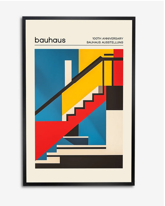 Poster - Bauhaus - Trap in Kantoorgebouw - Mies van der Rohe