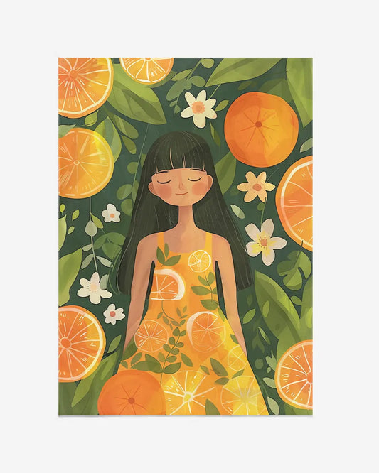 Poster - Meisje in Oranje Fruitjurk - Henri Matisse