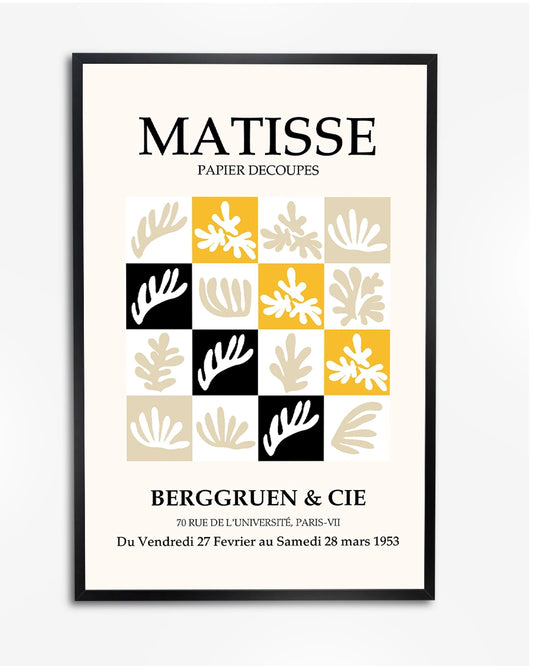 Minimalistische Matisse Poster - Geometrisch Ontwerp in Elegante Stijl